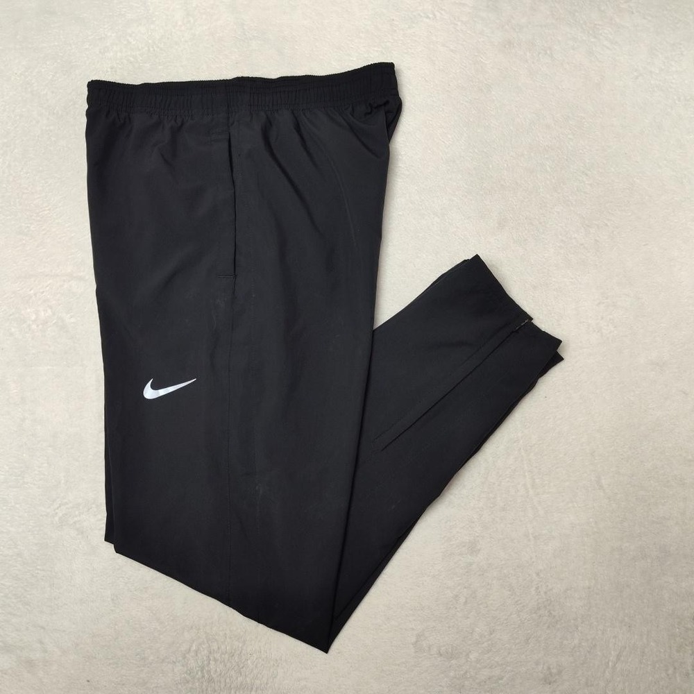 Nike Track Pants Mens Small Black Woven Running Slim Zip Ankle Workout BV4840